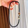 Retro Natural Black Agate Tiger'S Eye Stone Design Bracelet Bracelet