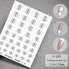 Transparent Multi-Purpose French Manicure Template Stickers with Art Lattice Pattern