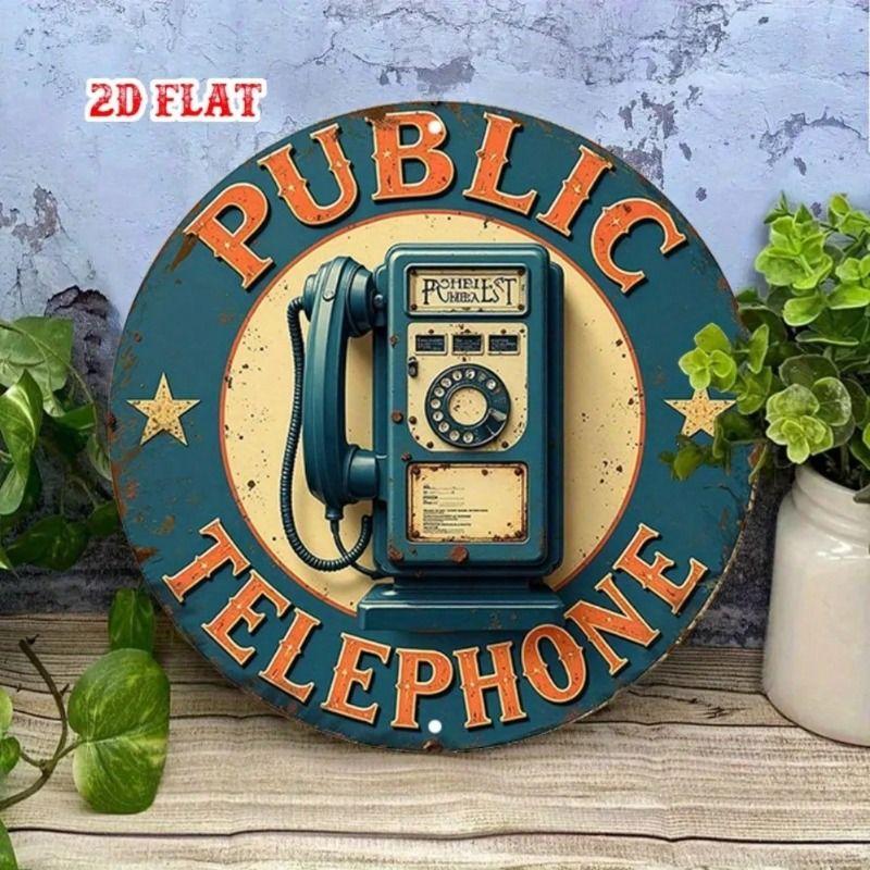 Vintage Metal Sign Wall Art Home Office Decor