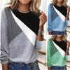 O-hals Polyester Damesblouse Lente Herfst Dames voor Buiten Casual Sweatshirts
