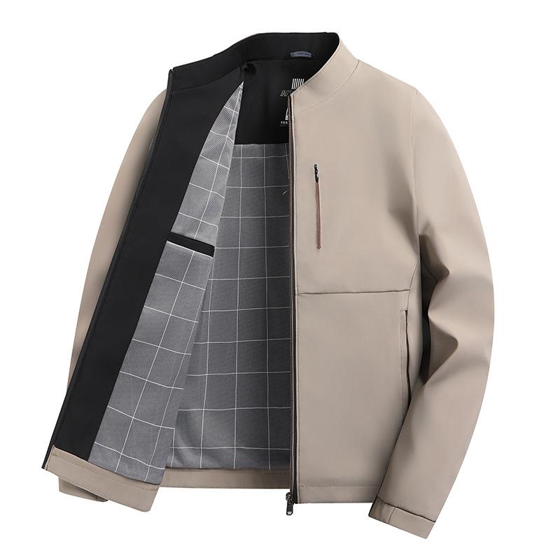 Men's Jacket High-end Casual Business Men's Clothing Spring and Autumn High-end Daddy's Jacket