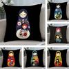 Matryoshka Doll Russia Art Pillow Case Plush Fabric Soft Double Sided Print Home Sofa High Quality Cushion Cover Throw