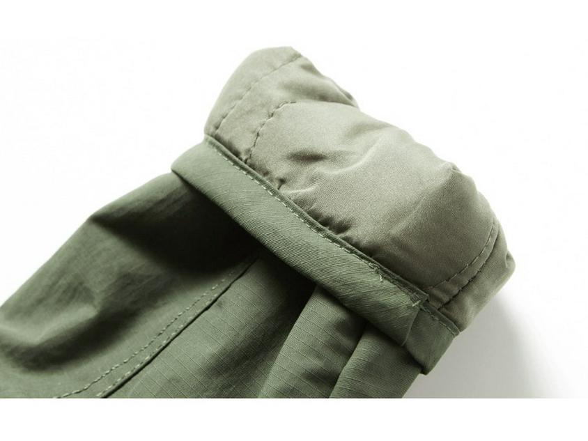 Men's Retro Quilted V-Neck Cotton Jacket