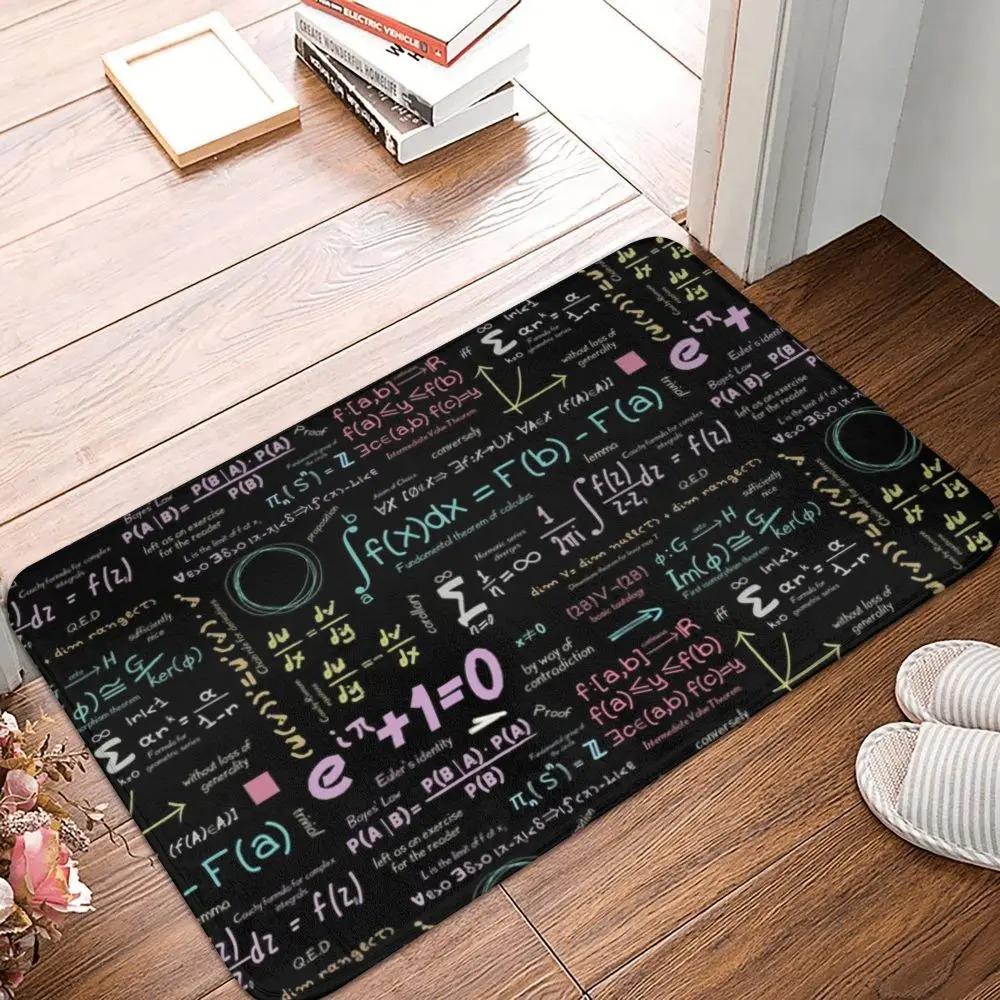I Love You Math Formulas Patterns Entrance Door Mats Various Mathematical and Physical Formulas Welcome Mat Welcome Mat