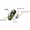 Lightweight Aluminum Alloy EDC Key Holder with Back Clip and Key Pouch
