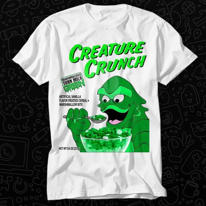 Creature Crunch Чёрная лагуна Фэнтези Монстр Фильм Культовая футболка 171 XL