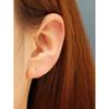 14K Minimal Stick Ear Cuff Piercing Earrings