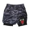 Demon Devil Satan Muay Thai Kick Boxing MMA Shorts Men Women Unisex Casual Sportswear Double Layer Quick Dry Training Sport Gym Fitness Workout
