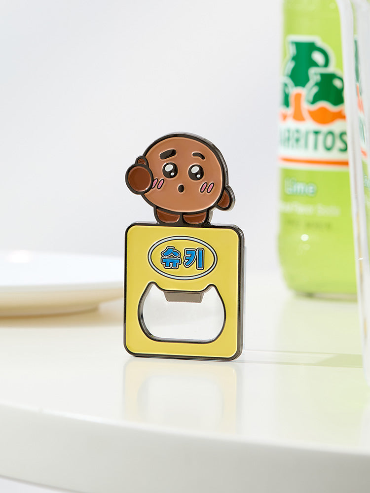 Official BT21 Korea-Exclusive Magnet Bottle Opener – 7 Characters (TATA, RJ, CHIMMY, COOKY, MANG, SHOOKY, KOYA)