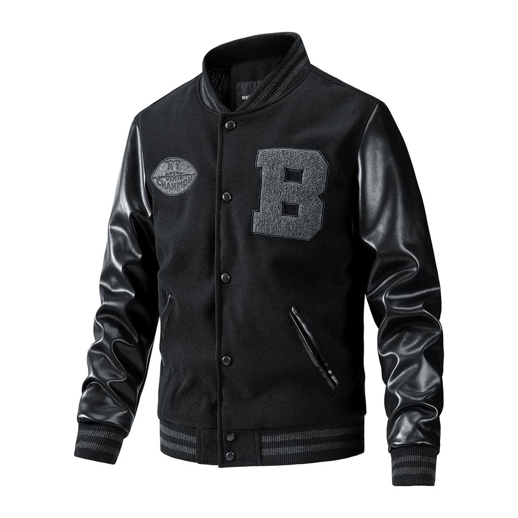 Herfst Winter Trendy Heren Baseballjack Amerikaanse Stijl Geborduurd Casual Los Grote Maat Bovenkleding voor Jonge Mannen