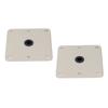 2Pcs Boat Seat Base Plate Mount 34in Pin Swivel Bracket 7in X 7in Aluminum Alloy Marine Heavy Duty