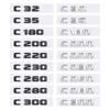 C32 C35 C180 C200 C220 C230 C260 C280 C300 Logo Car Stickers for Mercedes Benz C Class Refit Rear Boot Trunk Displacement Label WX4