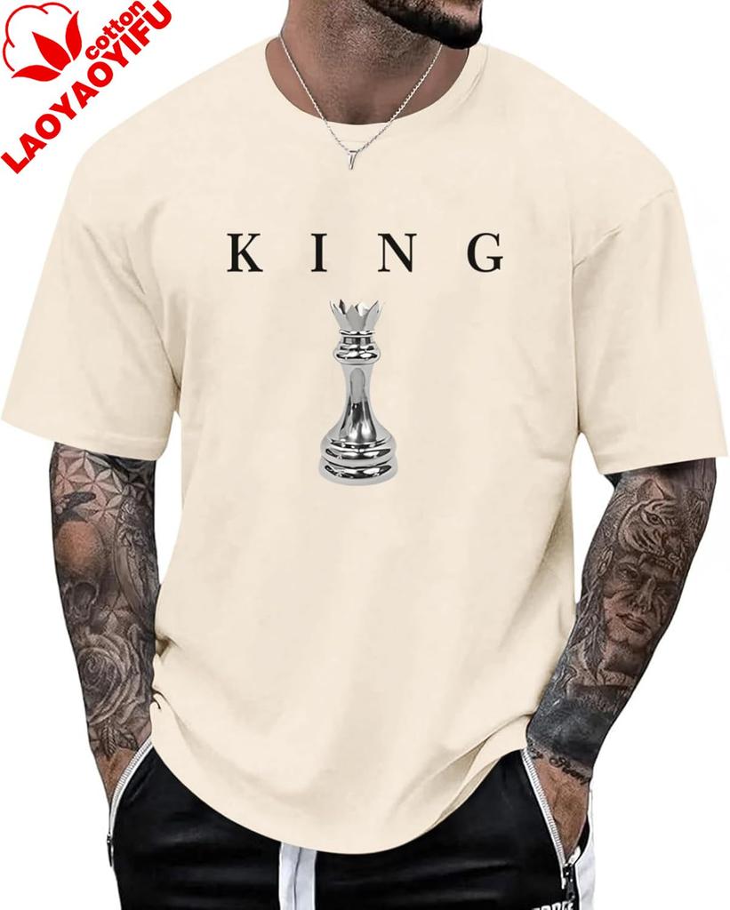 Unisexs King Chess Shirt Graphic Tees Designer Printed T Shirts for Unisex Urban Letter TShirt Streetwear Vintage Plus Size Tops