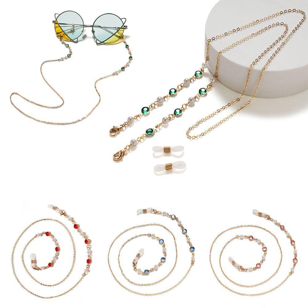 1PC Pearl Beaded Eyeglasses Chain Alloy Sunglasses Lanyard New Glasses Strap Fashion Accessory