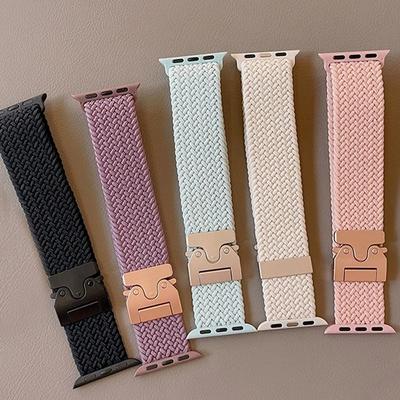 Geflochtenes Armband Für Apple Watch Band Ultra 2 49mm 46mm 45mm 44mm Elastisches correa Armband iWatch Serie 10 9 8 7 5 se 6
