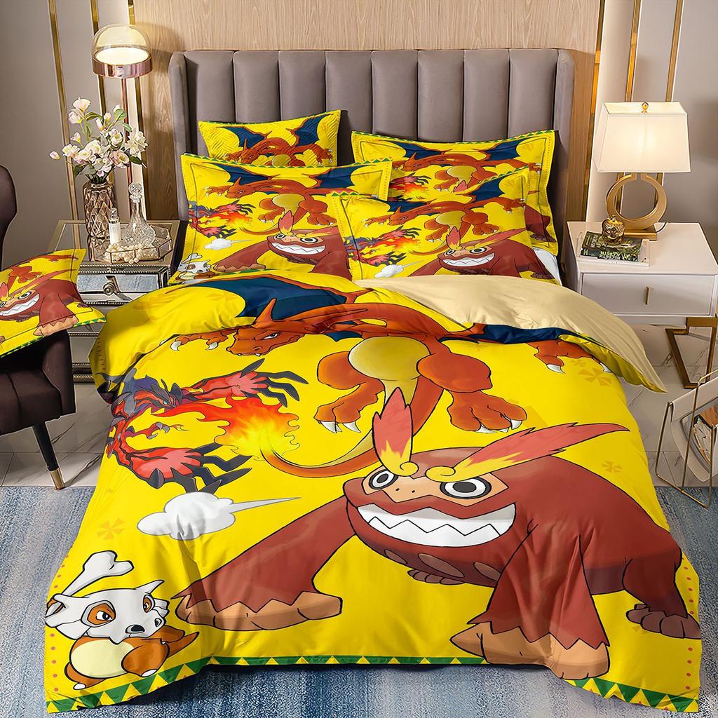 3D Printed Quilt Cover Three-Piece Set Four-Piece Set Children'S Cartoon Duvet Cover
