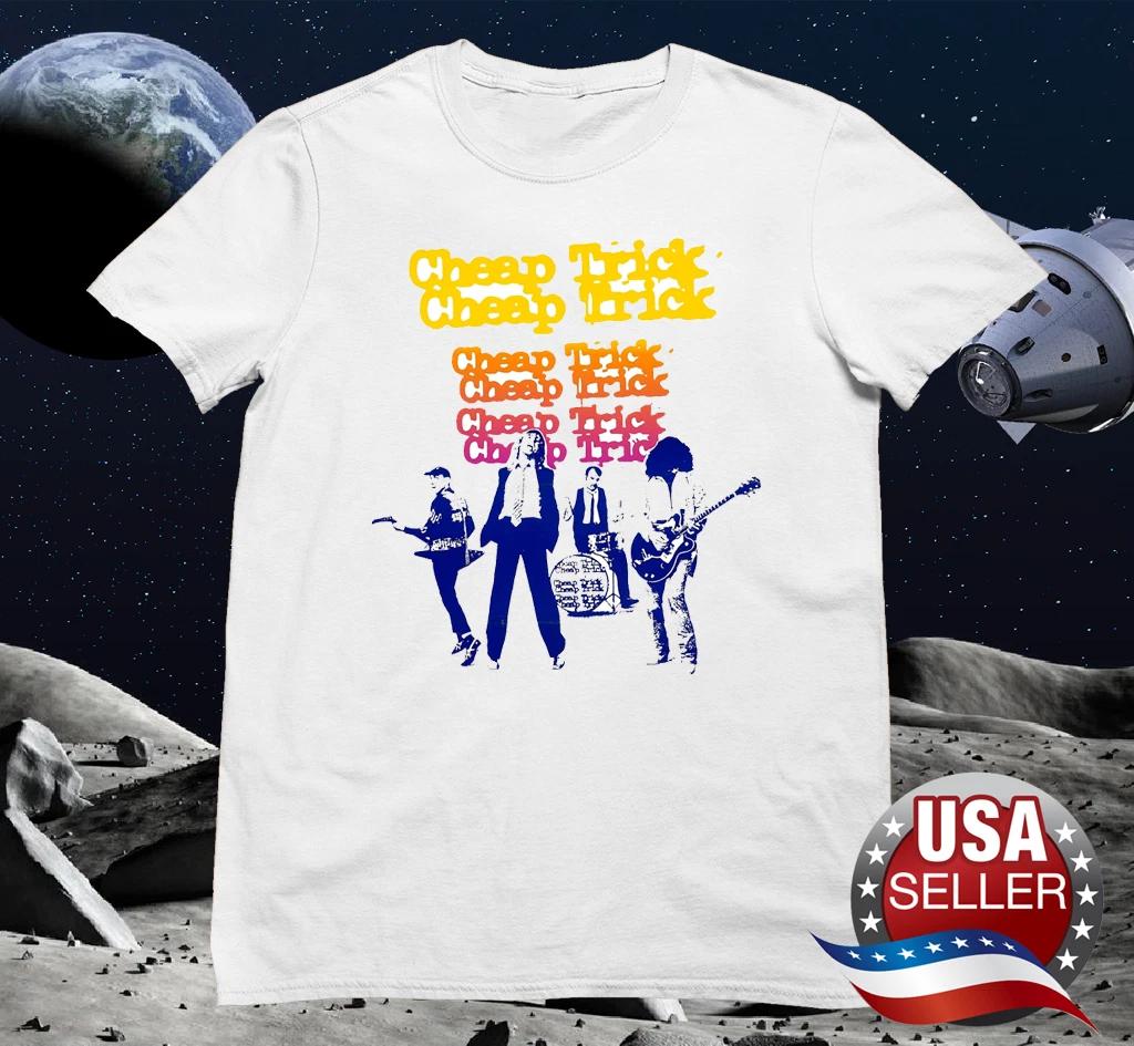 

Cheap Trick band poster white 100% Cotton T-shirt Mens Tees Top Unisex Tee All sizes S-5Xl 2F95 M