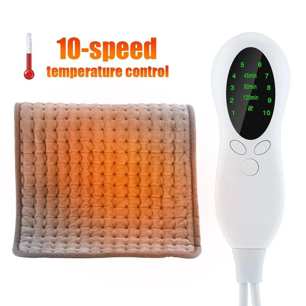 Home Electric Blanket Office Heating Physiotherapy Single Belly Foot Warmer Ease Pain Period Cramp Back Timing Massager Shoulder