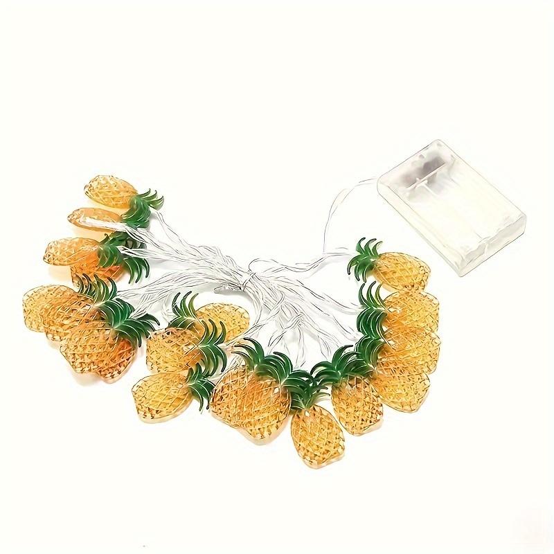 LED Pineapple String Lights, Party, Birthday, Bedroom, Yard Decoration Lights, Outdoor Hawaii Gift Decoration Lights (Battery Powered)