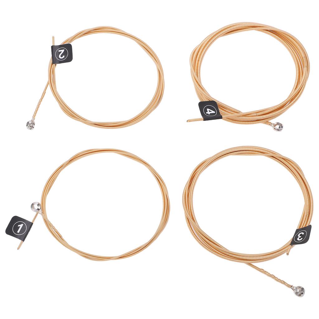 4Pcs Bass String Metal G D A E 4 Notes Instrument Accessory Set Kit for Replacement