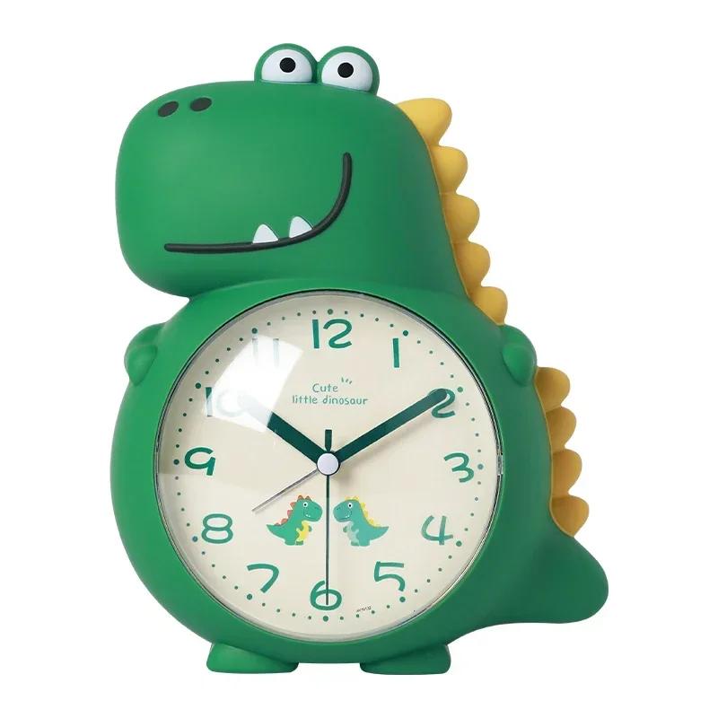 Dinosaur-Themed Alarm Clock for Kids - Wake-Up Light Cute Cartoon Design Perfect for Boys Girls & School Students!