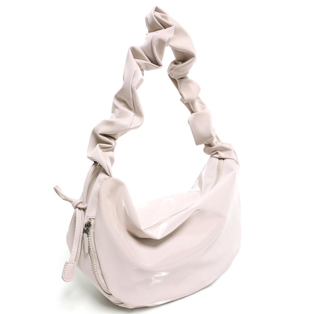 

Cloud Bag, Women s New Autumn and Winter Bag, Large Capacity Crossbody Bag, Dumpling Bag, Fashionable Soft Leather Armpit Shoulder Bag грязно-белый