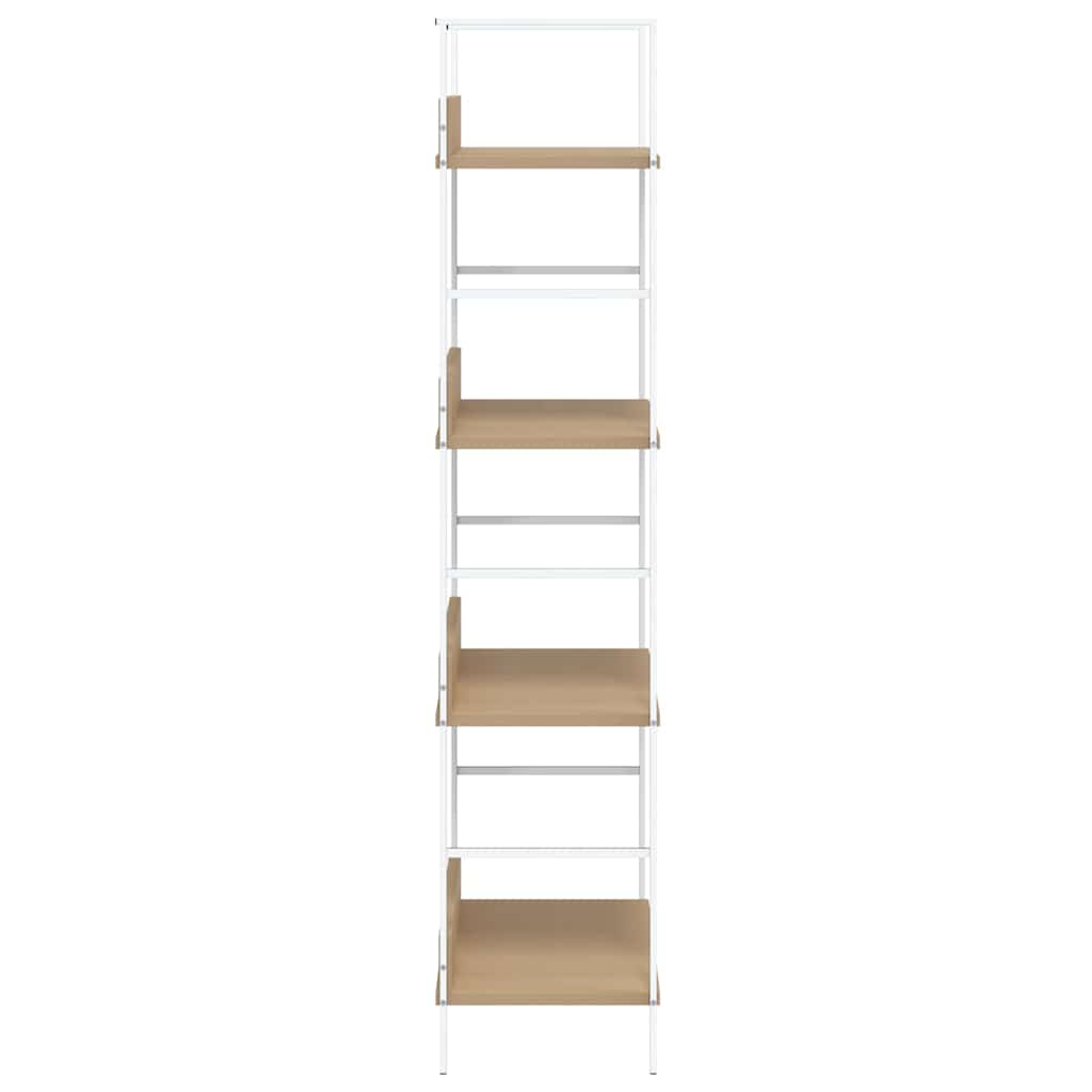 vidaXL Bücherregal 4 Regalböden Eiche 60×27,6×124,5 cm Holzwerkstoff