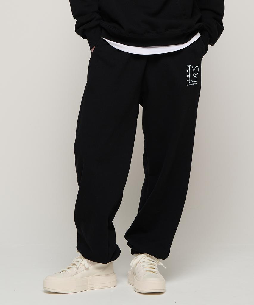 Symbol Logo Hoodie Set (Black)