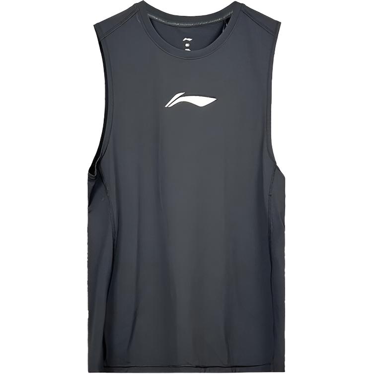 

Li-Ning Casual Simple Round Neck Pullover Fashion Versatile Vest Men vest AUDV035-1 2XL