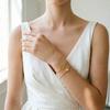 SUMENG New Fashion Simple Female Personality Hollow Lotus Bracelets Christmas Bangle Gift for Women Jewelry Accessories Gifts