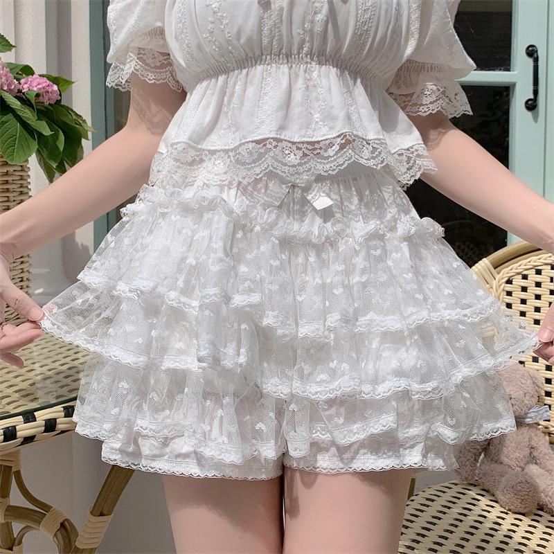 Women s Japanese Lolita-Style Cotton Lantern Pants One Size