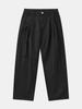 IKALOOK Spring/Autumn Loose Fit Double-Pleat Washed Pants Dpt114
