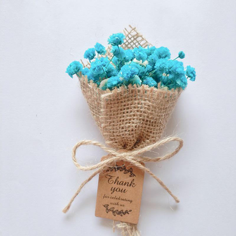 Mini Car Bouquet with Magnetic Preserved Flower, Aroma Diffuser, Dried Flower, Gift Card, Small Bouquet