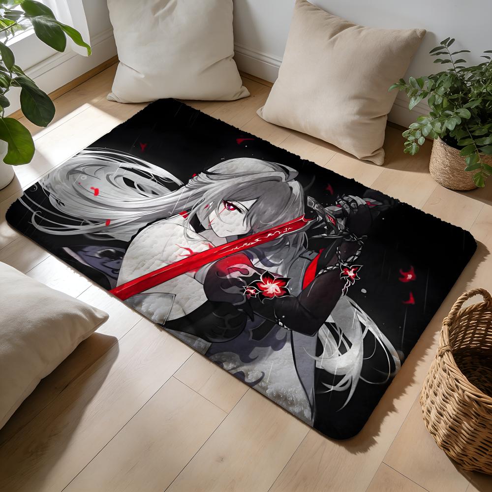 AAcheron Honkai Star Rail Floor Mat Soft Flannel Absorbent Mat Non-Slip Rug Home Bedroom Bathroom