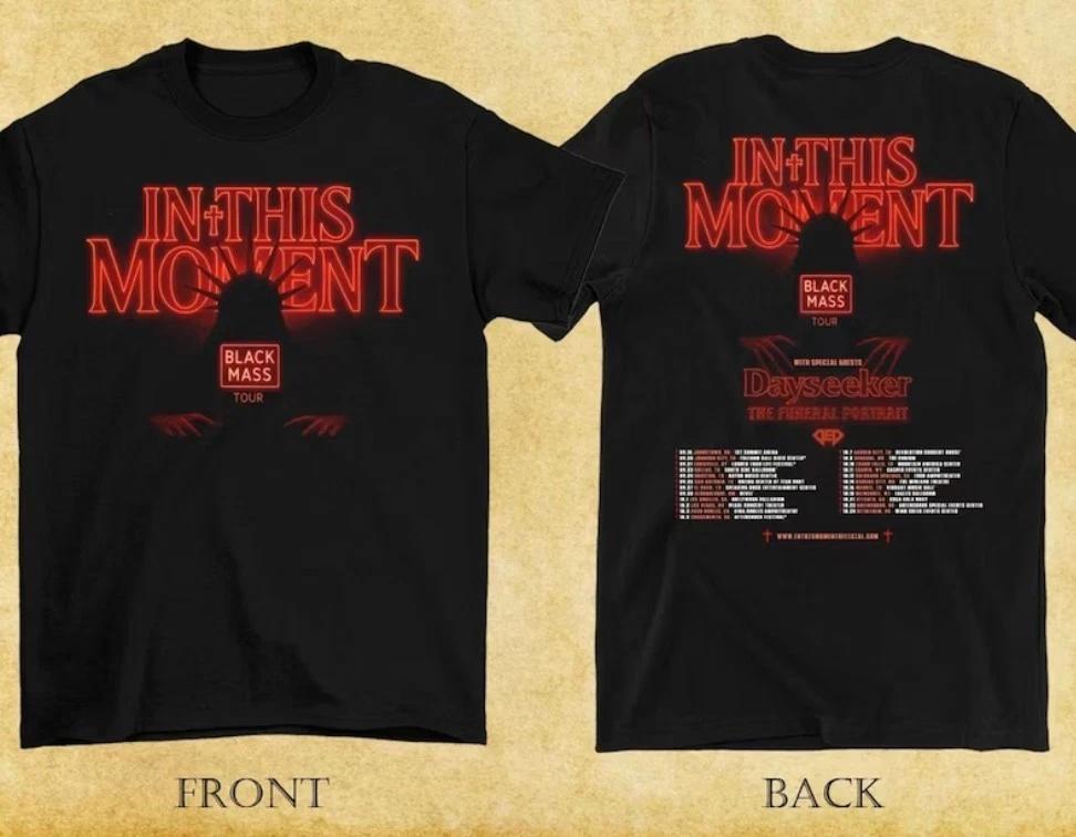 In This Moment 2025 Black Mass Tour 100% Cotton T-shirt Mens Tees Top S