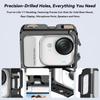 Metal Frame Camera Cage for Insta360 GO Ultra Aluminum Case Protective Frame Multifunctional Extension Accessory Snap-Locking