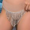 Europejska i Amerykańska Moda Kryształowy Chwost Łańcuszek na Pas i Ciało dla Kobiet - Dodatek na Imprezę w Klubie Nocnym
