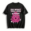 Do What You Love Octopus Print Casual Top Pure Cotton T-shirt