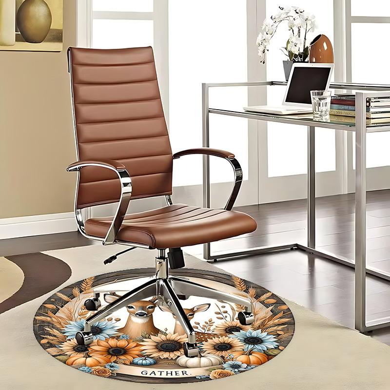 

1pc Anime Cartoon Design Chair Mat: Gather Seasonal Decor for Office, Home, Living Room, Bedroom, Game Room & Dormitory - Non-Slip Carpet Gift Idea.J0 80cm by 80cm