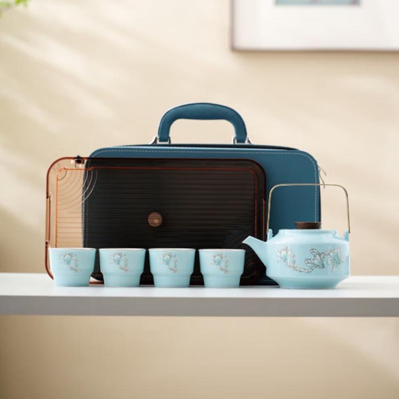 Magnolia Bloom Ceramic Tea Set