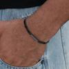 4MM Μαύρο Χρώμα Ανοιχτό Βραχιόλι από Ανοξείδωτο Ατσάλι Hip Hop Ανδρικό Απλό Βραχιόλι Κοσμήματα Αξεσουάρ Μόδας Δώρο