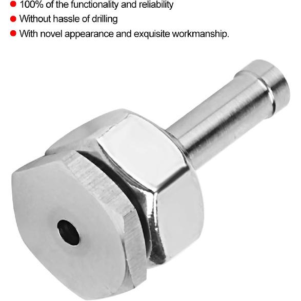 Turbo-Boostdruck-Schnellanschluss, Autoturbo-Rohrverschraubung Druckquelle an Silikonschlauch 31504101-019 M10 x 1,25 mm