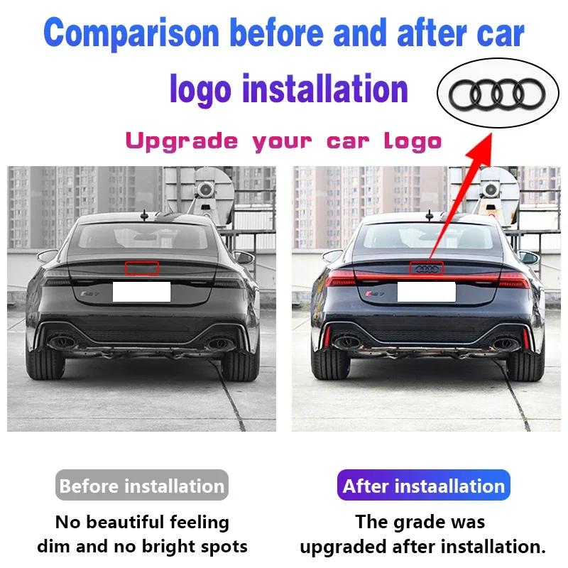 ABS 4 Kroužky Logo Znak Audi Znak na Přední Kapotu Auta Znak na Kapotu Znak na Zadní Kufr Pro Audi A3 A4 A5 A6 A7 A1 Q2 Q3 Q5 Q7 Q8 TT