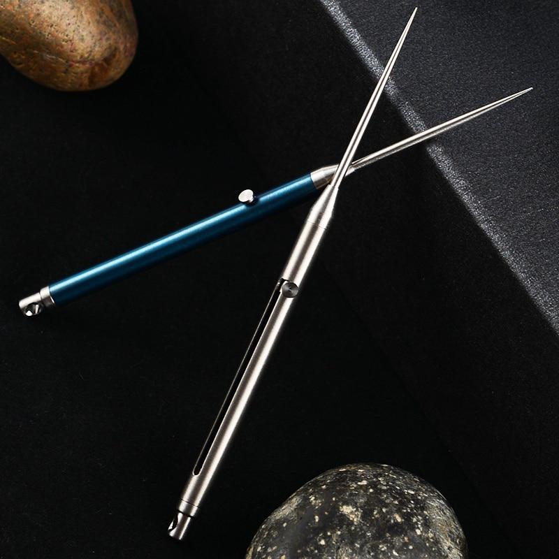 Titan-Zahnstocherhalter, Obstgabel, Outdoor, EDC, Zahnstocherhalter, wasserdichte Tasche, umweltfreundlich, für Reisen, Camping, Werkzeug