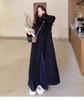 Women's Hepburn Style Black Wool Coat - 2025 Autumn/Winter Collection