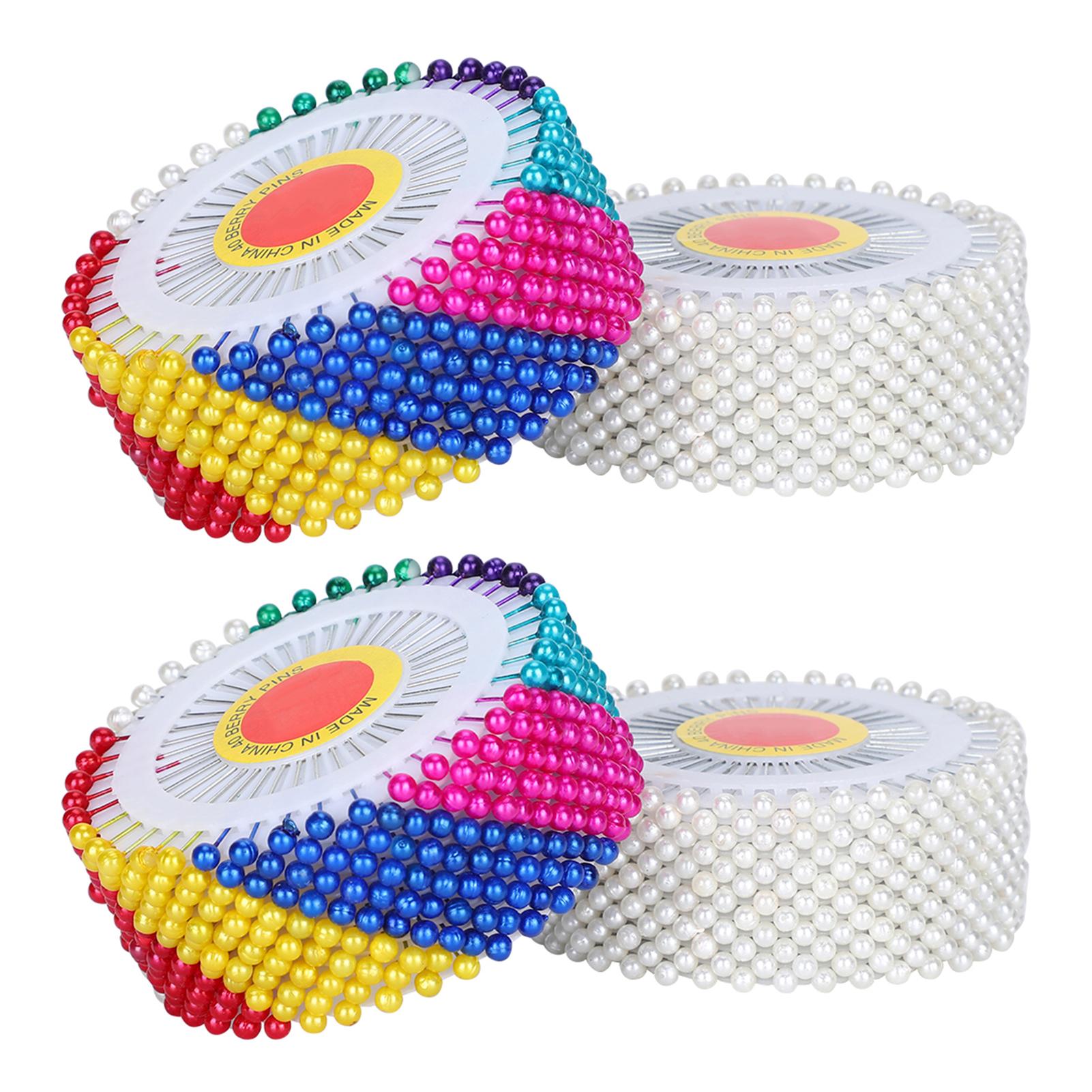 

1920 шт. жемчужные головки булавки цветные вертушки ткань фиксация букет украшения швейные иглы