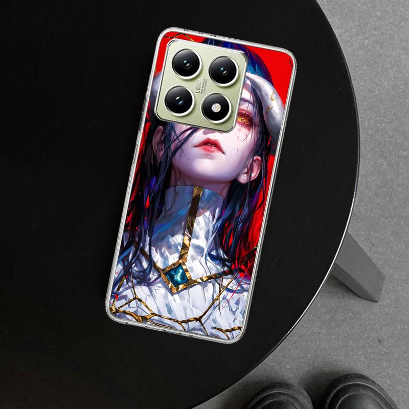 Albedo Overlord Anime Phone Case Cover for Xiaomi Redmi Note 15 14 13 12 11 Pro Plus 14S 12S 11S 11T 11E 10S 10 Customized Funda