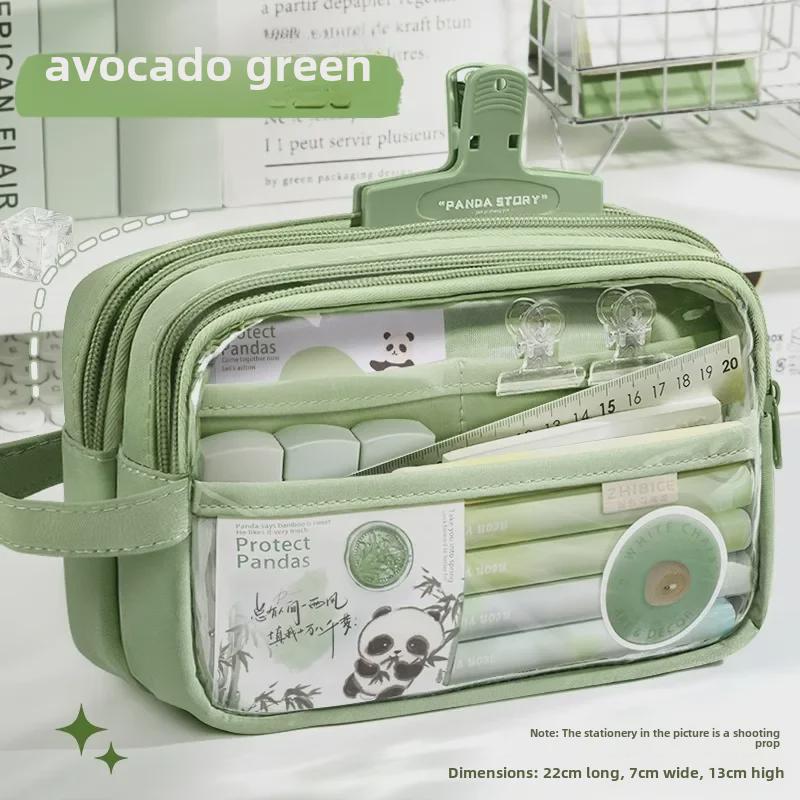 

5-шаровий прозорий пенал Panda 2024 року для дівчаток