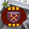West Ham United2 Round Area Rug,Carpet Rug for Living Room Bedroom Sofa Playroom Decor,Non-slip Floor Mat