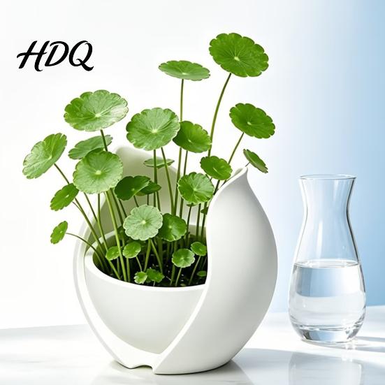 Modern Home Decor Planter Tulip Flower Shape Planter 3D Printed Decorative Pot Soil Cultivation Bowl Pot Minimalist Plant Container for Office Desk